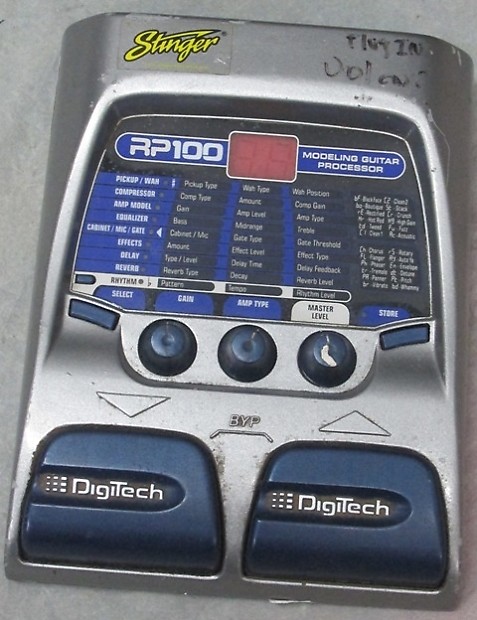 digitech rp100 modeling guitar processor